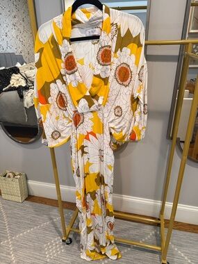 SWF Yellow Floral Maxi Dress